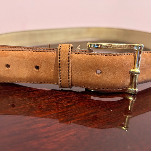 Yves Saint Laurent 100% Suede Nubuck Belt Made in Italy